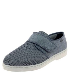 Fargeot Pantoufles velcro grises 