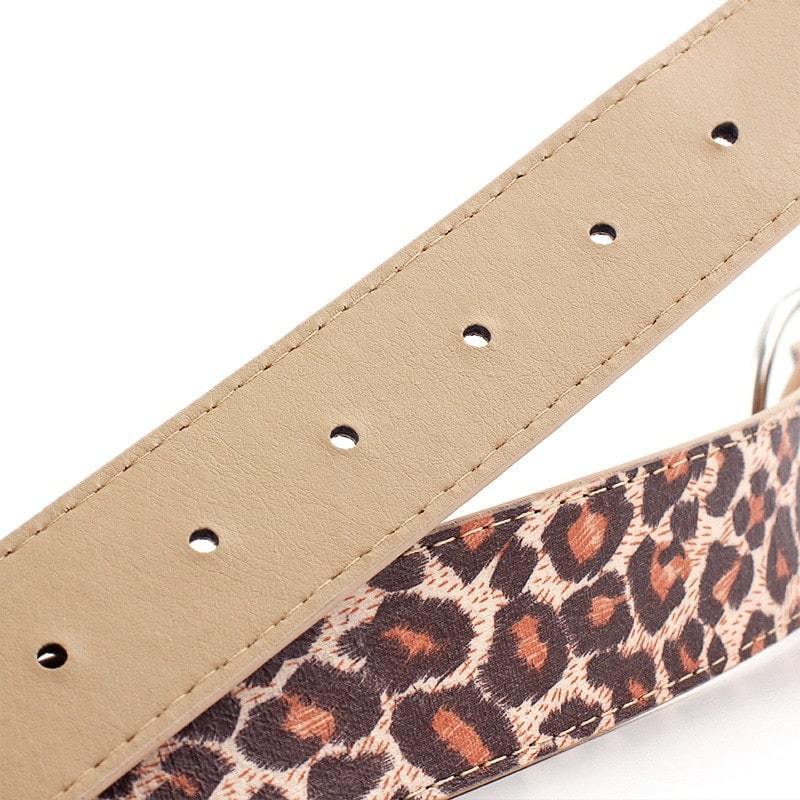 Ceinture Léopard avec Boucle Carrée – Image 4