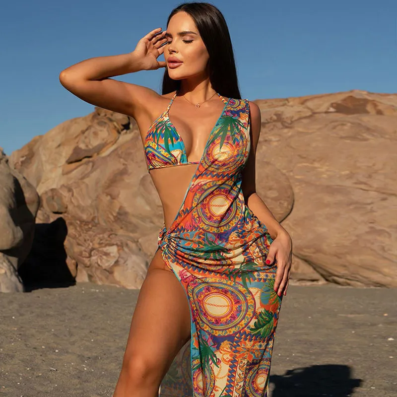 Maillot de bain Bikini Trois Pièces Style Boho – Image 2