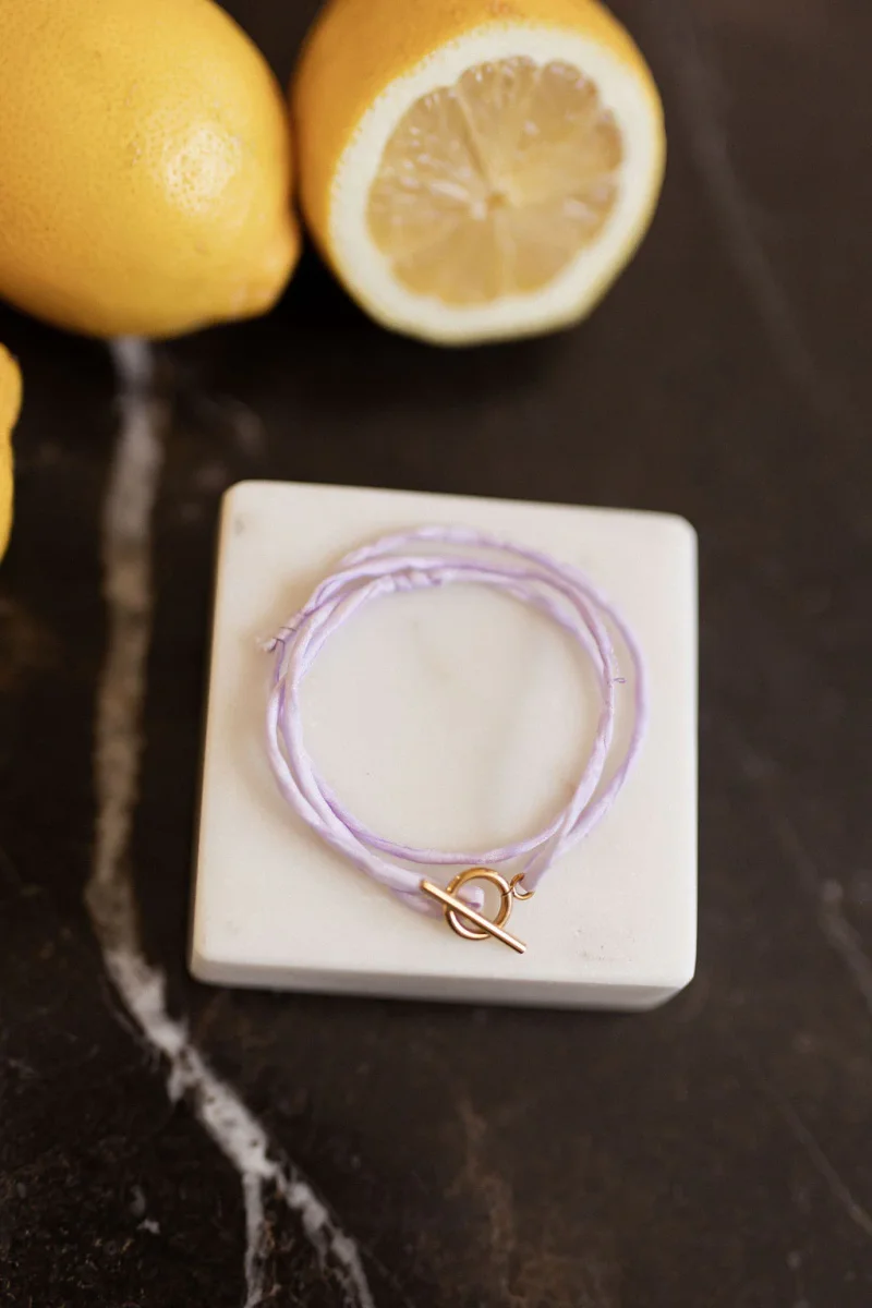 Bracelet/collier en soie - Traezh – Image 8
