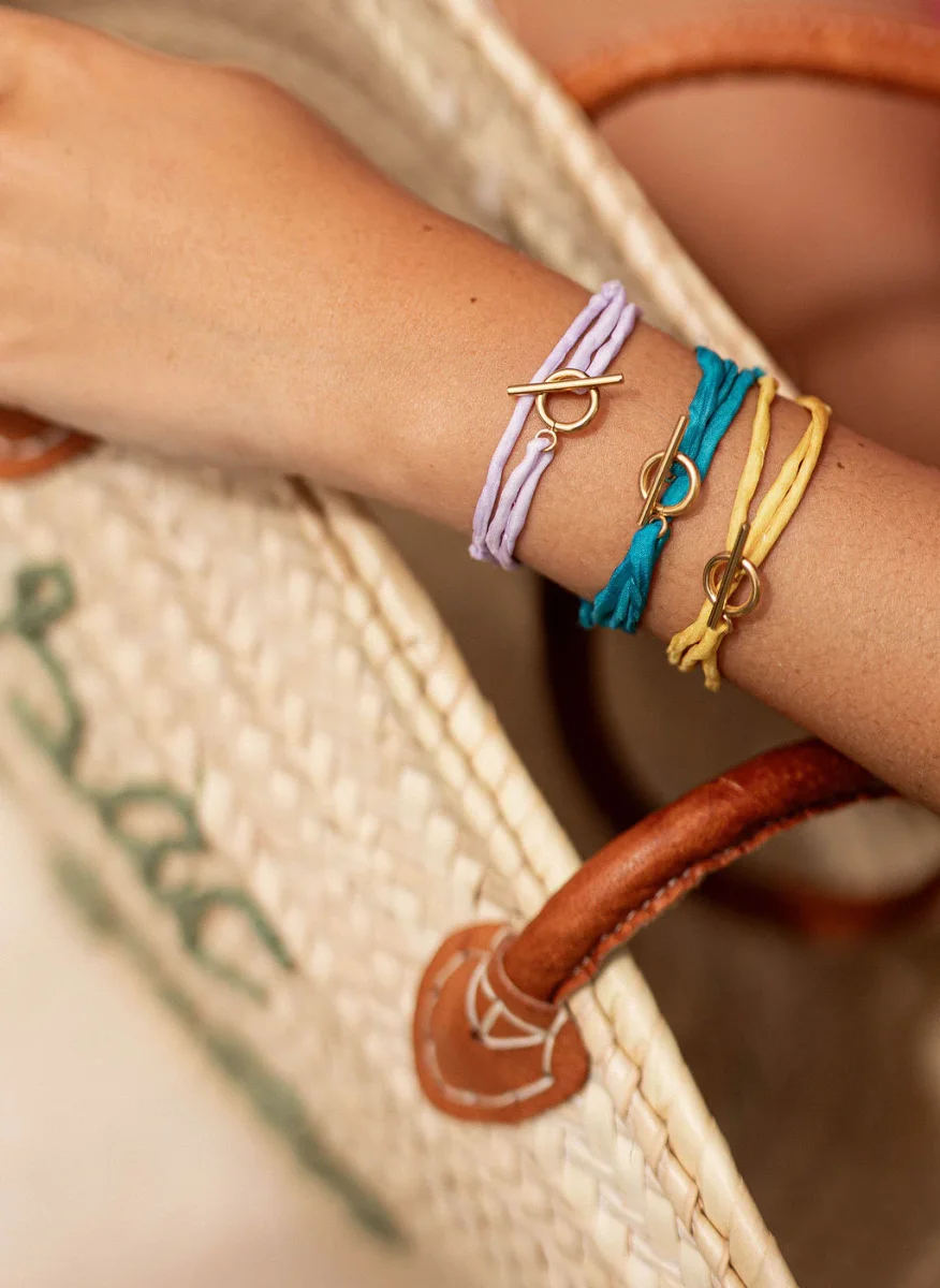 Bracelet/collier en soie - Traezh – Image 4