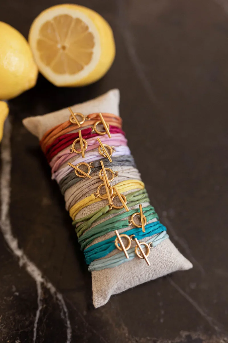 Bracelet/collier en soie - Traezh – Image 9